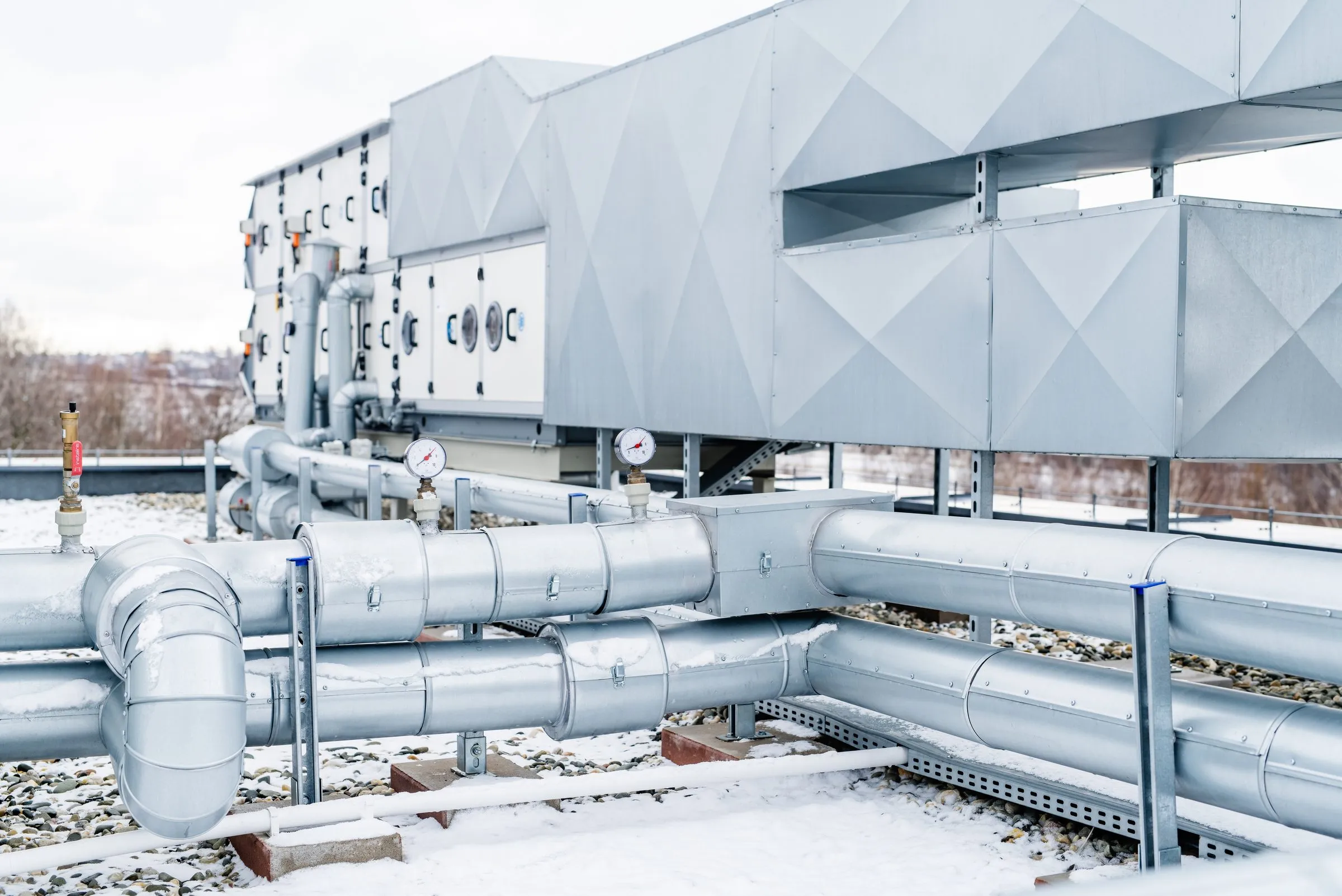 Urządzenia HVAC na dachu