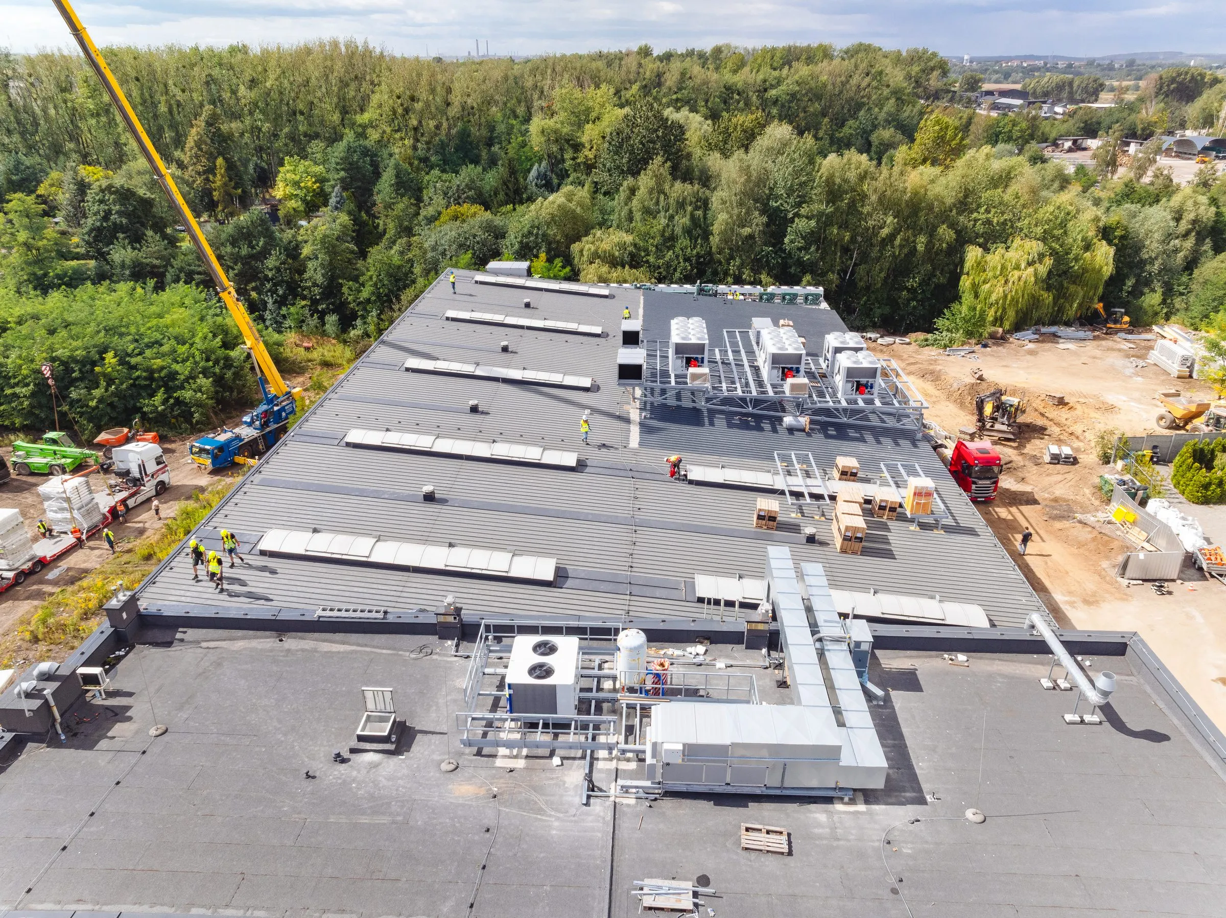 Urządzenia HVAC na dachu